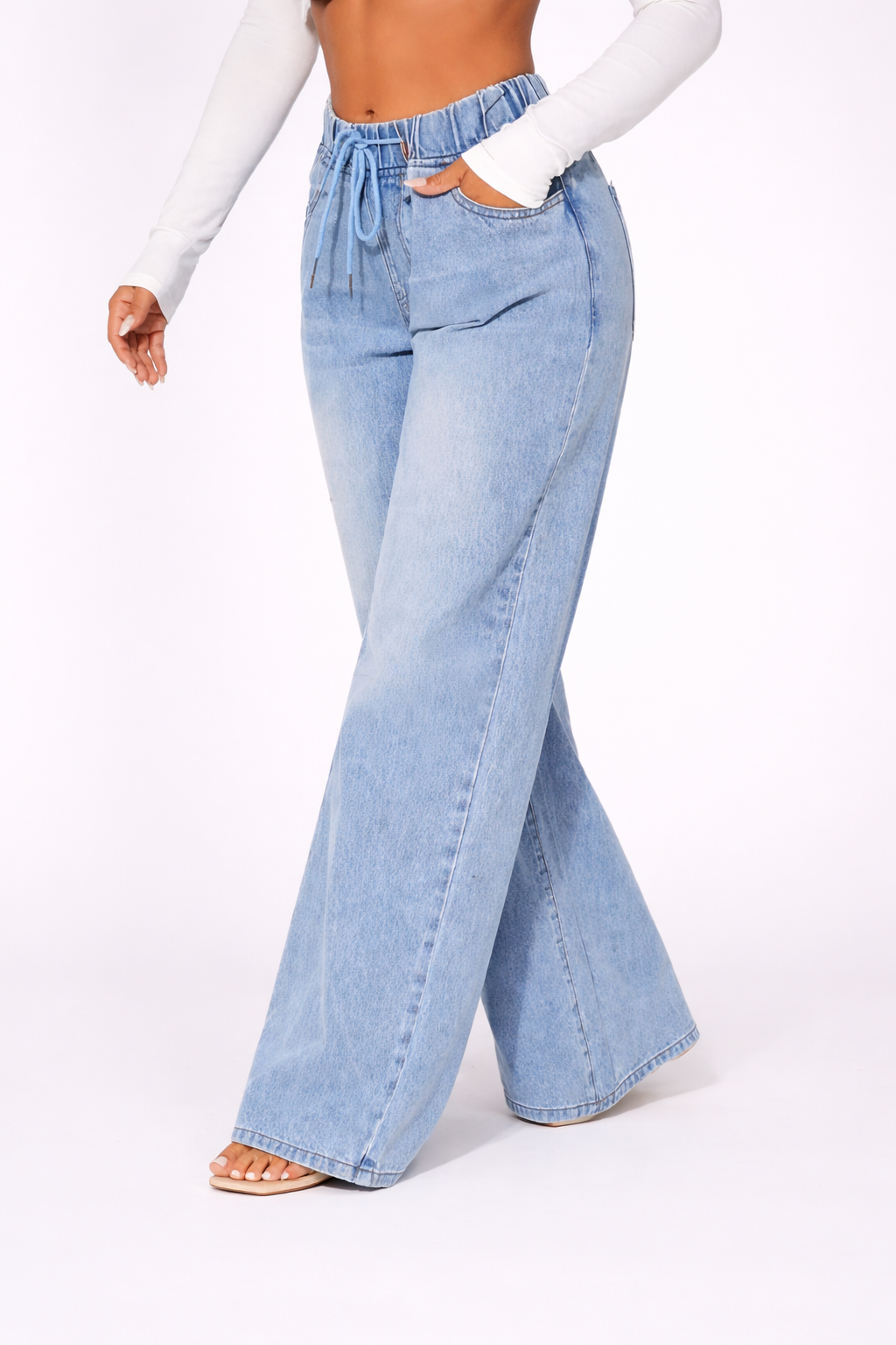 Pantalón Denim Flow