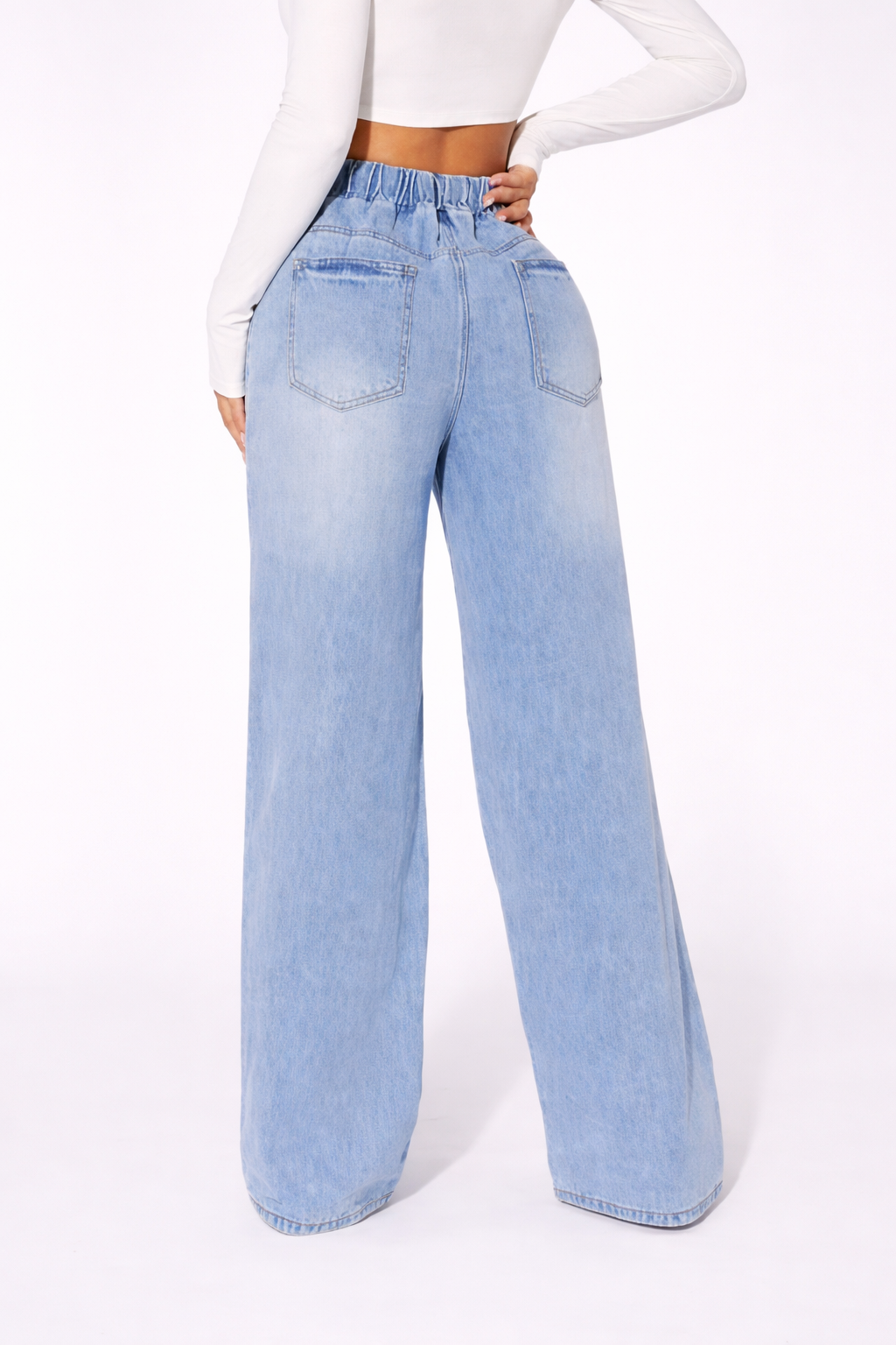 Pantalón Denim Flow
